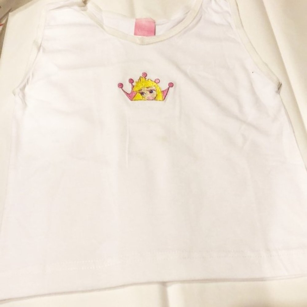 Tank & panty 2 piece set Disney Princess girls new size 4 cotton weight 30-38lbs - Picture 2 of 3